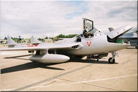 De Havilland Vampire T-11, F-AZGU, cn: 989